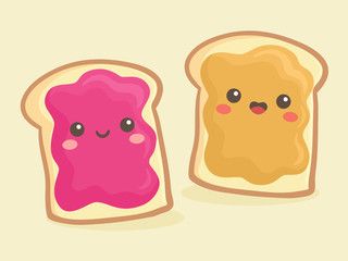 Ice Cream Cartoon Images, Sandwich Vector, Sandwich Drawing, Ice Cream Cartoon, Ice Cream Illustration, Bread Sandwich, Cartoon Smile, Planner Art, Peanut Butter And Jelly