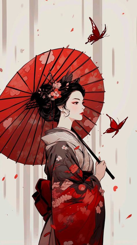 Traditional Geisha, Geisha Drawing, Geisha Anime, Geisha Art, Arte Van Gogh, Worst Day, Celebrity Tattoos, Bad Person, Cute Couple Art