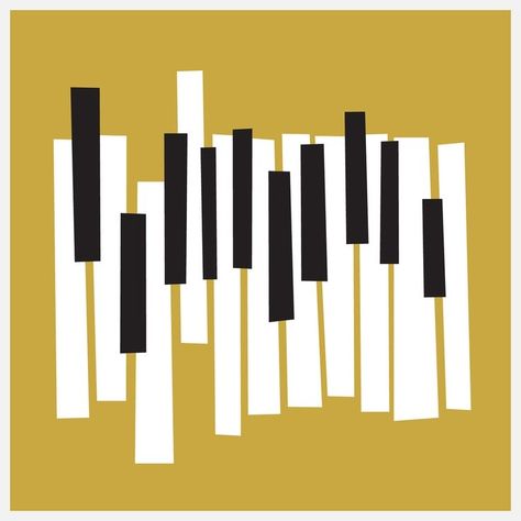 Modern Piano, Jamie Cullum, Piano Art, Piano Studio, Jazz Poster, Piano Room, Music Illustration, Piano Keys, Musical Art