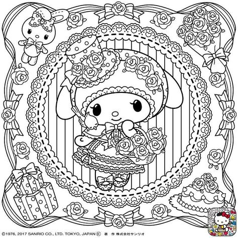 Coquette Coloring Page, Sanrio Coloring Pages Printable, Cinnamonroll Sanrio Coloring Pages, Sanrio Coloring Pages My Melody, Kuromi Coloring Page, Sanrio Colouring Pages Printable, Coloring Pages Sanrio, My Sweet Piano Coloring Page, Rilakkuma Coloring Pages