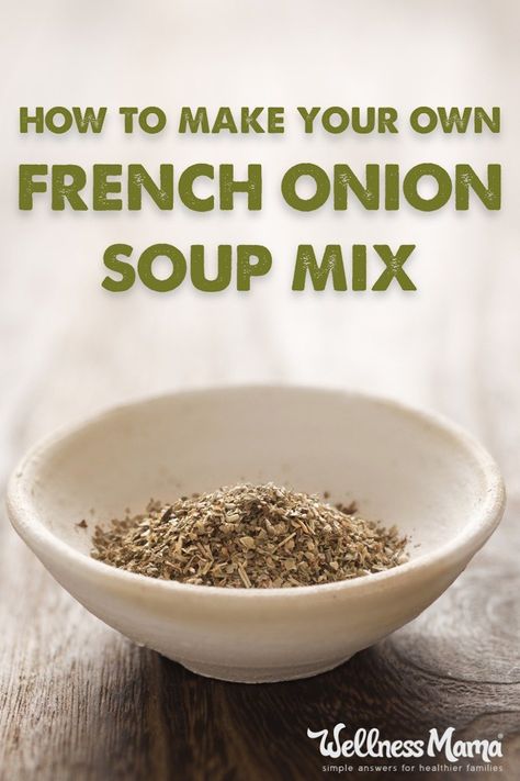 This french onion soup mix replaces the store bough version with a simple recipe of onion flakes, garlic powder, onion powder, parsley, salt and pepper. Onion Soup Mix Recipe, Homemade French Onion Soup, Onion Flakes, Dry Soup Mix, Homemade Dry Mixes, Homemade Spice Mix, French Onion Soup Recipe, Onion Soup Recipes, Spice Mix Recipes