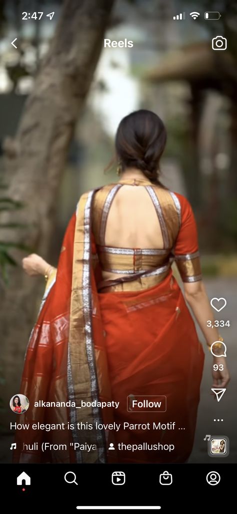 Blouse Designs For Kanjivaram Saree, Jute Saree Blouse Designs, Blouse Design Kanjivaram Saree, Latest Simple Blouse Designs For Saree, Irkal Saree Blouse Pattern, Silk Saree Blouse Neck Designs, Silk Blouse Designs Indian Wedding, Kanjipuram Saree Blouse Design, Indian Saree Blouses Designs Latest