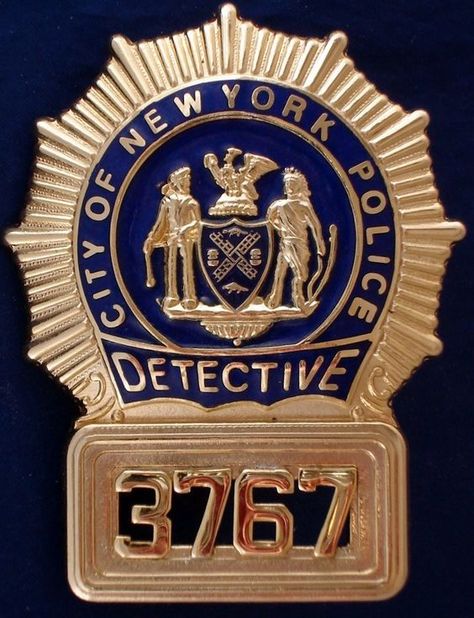 US State of New York, New York City Police Department, Detective Badge Detective Badge, Law Enforcement Badges, Detective Aesthetic, Castle Tv Shows, Sheriff Badge, New York Police, Emergency Medical Services, Police Detective, Detective Agency