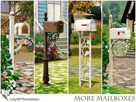 Say goodbye to the default mailbox! Here are 4 functional custom mailboxes for your choices.  Mailbox is a special object in the Sims 3 game. Make sure you read my instructions and warning before... Ts3 Furniture Cc, Sims 4 Trim Cc, Sims 4 Cc Mailbox Patreon, Sims4 Mailbox Cc, Sims 4 Mailbox Cc, Sims 4 Cottage, Sims Furniture, Furniture Cc, Sims 3 Cc Finds