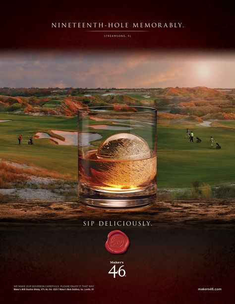 Makers Mark ad campaign for Makers 46 bourbon Cat Park, Whisky Packaging, Window Signage, Alcohol Bar, Photoshop Tutorial Photo Editing, Wine Event, Bar Poster, Photo Logo Design, Ad Agency