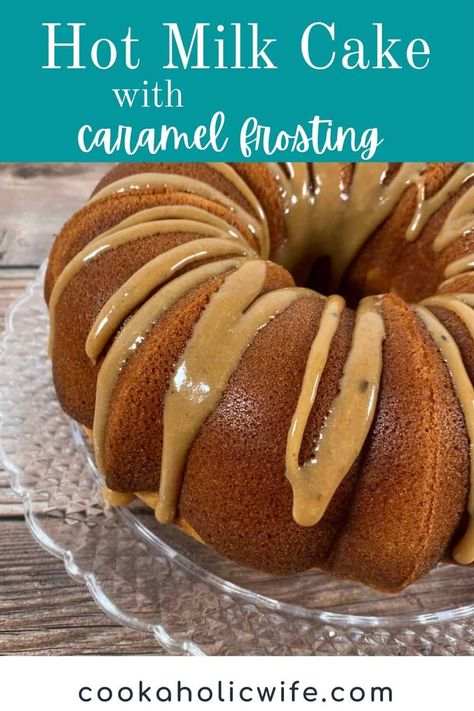 Bundt Cake With Buttermilk, Pumpkin Buttermilk Bundt Cake, Hot Milk Cake Recipe Taste Of Home, Bundt Cake With Caramel Icing, Chocolate Buttermilk Bundt Cake, Hot Milk Cake, Southern Cake, Cookies Pastry, Caramel Frosting