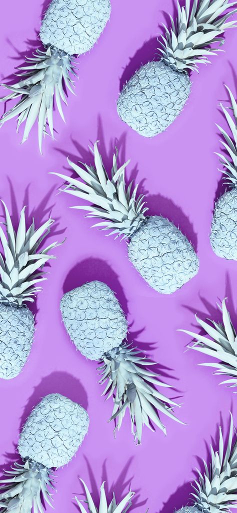 Pineapple Backgrounds, Purple Pineapple, Purple Cocktails, Pineapple Wallpaper, Iphone Organization, Food Wallpaper, Ios Wallpapers, Pink Themes, I Wallpaper