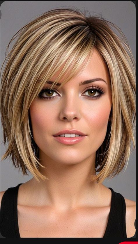 Balayage Bob, Medium Hair Styles For Women, Haircuts For Medium Length Hair, Layered Haircuts For Medium Hair, Choppy Bob Hairstyles, Chin Length Hair, Choppy Bob, Bob Hairstyles For Fine Hair, 2024 Style