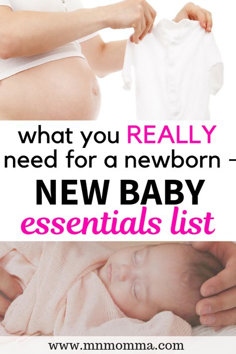 The best Newborn Essentials list for new moms! Get the real necessities for baby and skip what you don't need for a newborn. There's even a great checklist to follow when making your baby registry to make sure that you have all the new baby must haves on your list! This list is great, even if you're on a budget - it'll tell you what you really need for baby and the baby products you don't need. #newborn #onabudget #essentials #musthaves #checklist #newbornchecklist #babyregistry New Baby Essentials List, Baby Essentials Checklist, Newborn Essentials List, Newborn Baby Essentials, Baby Essential List, Baby Essential Checklist, Newborn Checklist, Baby Registry List, Essentials Checklist