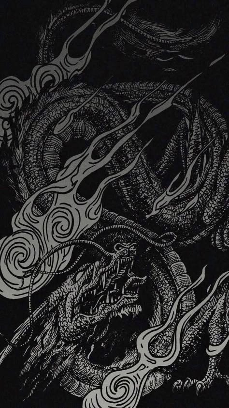 Black And White Dragon Wallpaper, Tab S8 Wallpaper, Black And White Japanese Wallpaper, Iphone 11 Wallpaper Hd Dark, Dark Dragon Aesthetic, Dark Dragon Wallpaper, Black Dragon Aesthetic, White Dragon Wallpaper, Metalcore Wallpaper