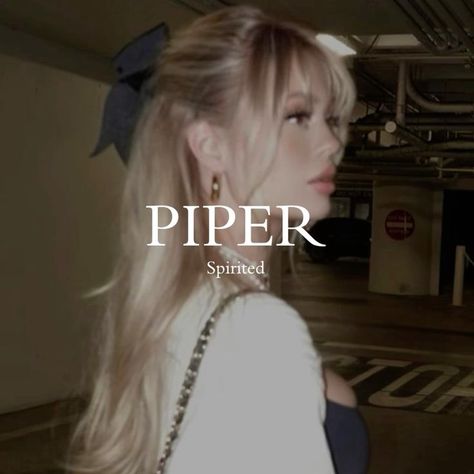 Piper Name Meaning, Female Oc Names, Cute Female Names, Book Characters Names, Japanese Names And Meanings, Asian Names, Oc Names, Mystical Names, Fantasy Character Names