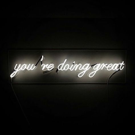 Motivational Monday - Good as Gold Living Neon Rouge, Neon Signs Quotes, Neon Quotes, Artwork Wallpaper, Black And White Photo Wall, Dark Aesthetics, Neon Words, Light Quotes, Black And White Picture Wall