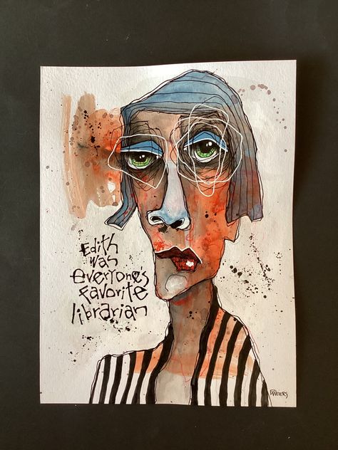 Deb Weiers, Graffiti Canvas Art, Disney Art Drawings, Picasso Art, Quirky Art, Alcohol Ink Painting, Portrait Sketches, Abstract Faces, Abstract Portrait