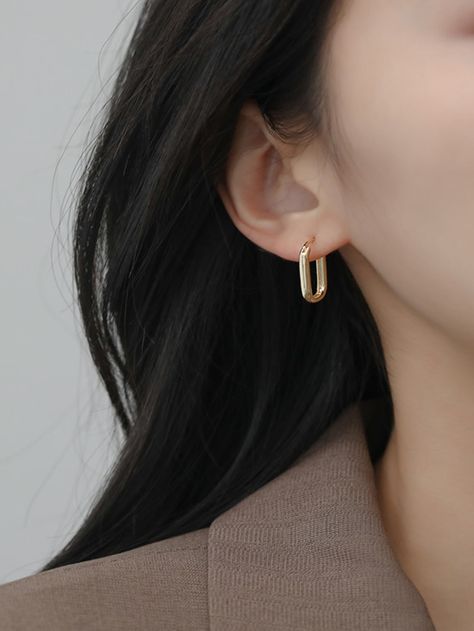 Gold    Copper      Jewelry Business Casual Earrings, Elegant Jewelry Classy, Minimal Jewelry Earrings, Simple Jewelry Earrings, Small Earrings Gold, Gold Minimalist Jewelry, Simple Gold Earrings, Embellished Fashion, Fancy Jewelry Necklace