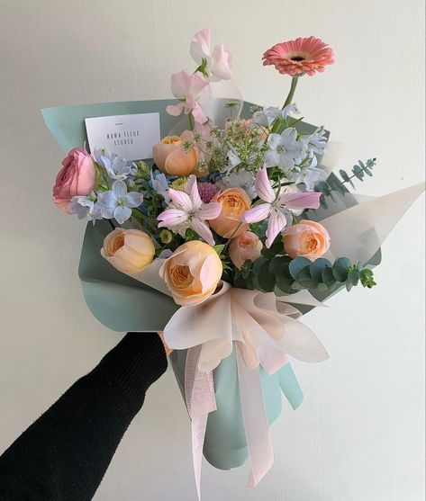 Flower Bouquet Mothers Day, Single Bouquet, Garden Bouquet, Korean Bouquet, Korean Flower Bouquet, Korean Flower Bouquet Aesthetic, Flower Korean Bouquet, Korean Style Bouquet, Korean Florist