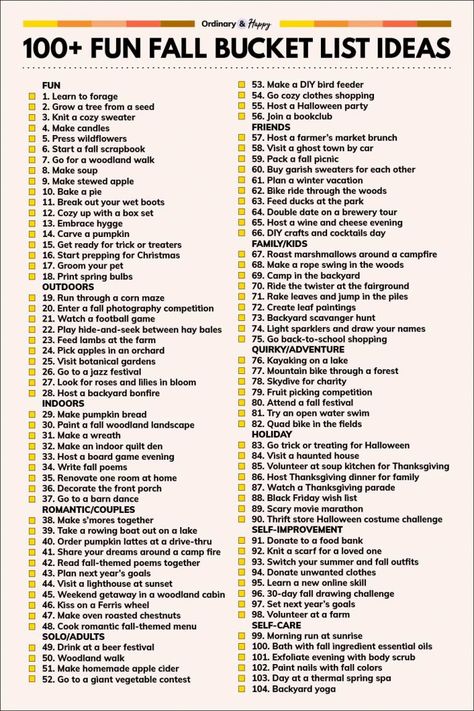 100 Things To Do In Winter, Bucketlist Ideas 2023, Fall Bucket List 2023, 2023 Bucket List Ideas, Fall Lists, November To Do List, Bucket List Deutsch, September Bucket List, November Bucket List