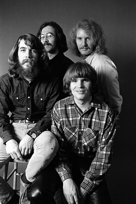 Creedence Clearwater Revival -- Oakland, CA, January 1970. John Fogerty, The Bee Gees, Folk Rock, Bob Seger, Creedence Clearwater Revival, 70s Music, Musica Rock, Forrest Gump, Bee Gees