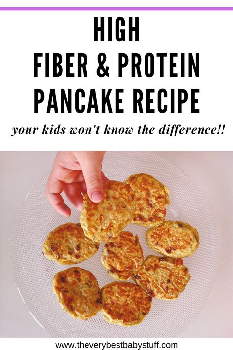 Fiber Pancakes, Recipe For Picky Eaters, Pancake Recipe For Kids, Yummy Pancake Recipe, Recipe For Kids, Baby & Toddler Food, Best Protein, Protein Pancakes, Picky Eater Recipes