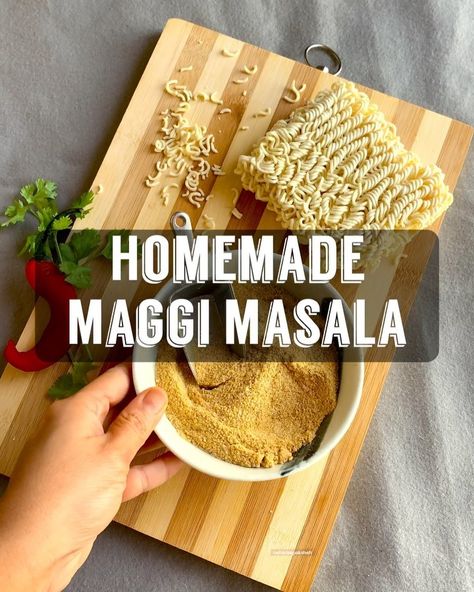 All Maggi lovers can try this simple recipe at home; all you need is the right amount of all ingredients Maggie Masala Recipe, Nutmeg Powder, Vegetarian Sauces, Maggi Masala, Kitchen Hacks Food, Maggi Recipes, Masala Powder Recipe, Indian Masala, Coriander Seed