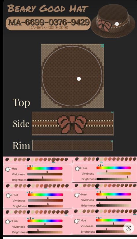 Acnh Clothes Pattern Grid Fall, Animal Crossing Hat Pattern, Acnh Hat Design Pattern Grid, Animal Crossing Hat Designs Grid, Acnh Flag Ideas Grid, Hats Animal Crossing, Animal Crossing Hat Designs, Acnh Hat Design, Hat Animal Crossing