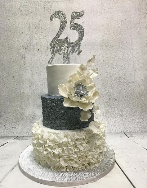 25th Marriage Anniversary, Silver Wedding Anniversary Cake, 25th Anniversary Decorations, 25th Wedding Anniversary Cakes, Divorce Cake, Marriage Anniversary Cake, Jubilee Cake, 25 Anniversary Cake, Anniversary Cake Designs