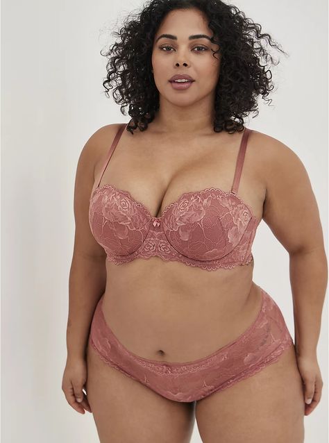 Push Up Multiway Bra - Lace Pink, WITHERED ROSE PINK Withered Rose, Multiway Bra, Pink Images, Convertible Bra, Wearing All Black, Curvy Model, Matches Fashion, Latex Free, Strapless Bra