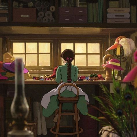 Howl's Moving Castle Aesthetic, قلعة هاول المتحركة, Sophie Howl's Moving Castle, Ghibli Core, Howls Moving Castle Art, Studio Ghibli Aesthetic, 하울의 움직이는 성, Ghibli Aesthetic, Personajes Studio Ghibli