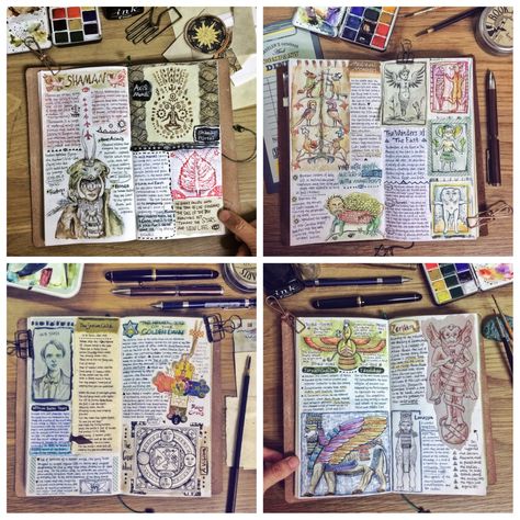 http://www.seaweedkisses.com/2016/08/the-journal-diaries-zels-fantasy-world.html D&d Journal, Fantasy Notes, Fantasy Journal Pages, Decorative Journaling, Fantasy Notebook, Journal Diaries, Travelers Journal, Dnd Character Sheet, Field Journal