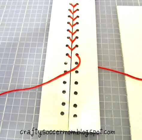 Crafty Soccer Mom: Baseball Bracelet Tutorial Baseball Headboard, Bedroom Kids Boys, Make A Headboard, Baseball Shirt Designs, Baseball Bedroom, Baseball Jewelry, Baseball Bracelet, How To Make Headboard, Baseball Crafts