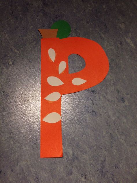 Letter P Projects For Preschoolers, P Is For Pumpkin Crafts Preschool, P Is For Craft Preschool, Letter P Pumpkin Craft, P For Pumpkin Preschool, P Is For Pumpkin Craft, Pumpkin Crafts For Preschool, Pumpkin Preschool Art, Letter P Crafts For Toddlers