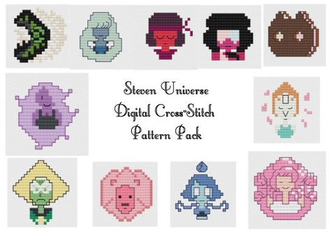 steve universe pattern Steven Universe Embroidery, Steven Universe Cross Stitch, Perla Steven Universe, Portrait Cross Stitch, Witch Cross Stitch, Perler Projects, Perler Ideas, Diy Perler Bead Crafts, Diy Perler Beads