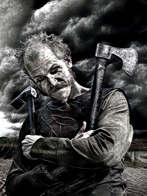 Floki Vikings Fanart, Floki Vikings, Viking Ragnar, Ragnar Vikings, Vikings Travis Fimmel, Viking Wallpaper, Norse Mythology Tattoo, Viking King, Viking Tattoo Sleeve