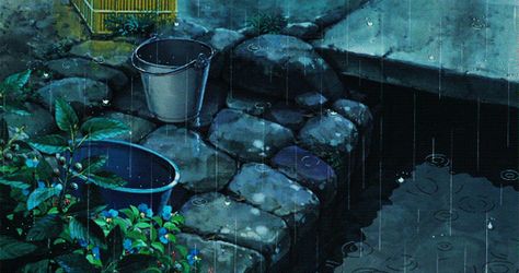 Ghibli Universe Rain Sounds For Sleeping, Studio Ghibli Background, Rain Wallpapers, Only Yesterday, Desktop Wallpaper Art, Studio Ghibli Art, Haruki Murakami, Ghibli Art, Ghibli Movies