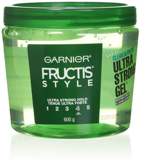 PRICES MAY VARY. Title: Garnier Fructis Style Ultra Strong Hold Gel, Clean and Fresh, No. 4, 21.2 Ounce. Product Type: Products > Hair Care > Styling Products > Gels Surfer Hair, Garnier Fructis, Curl Styles, Styling Gel, Styling Products, Hair Gel, Alcohol Free, Pretty Good, Beauty And Personal Care