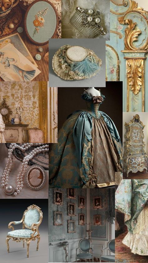 Baroque Dress Drawing, Rococo Barbie, 1755 Fashion, Baroque Mood Board, Victorian Fashion Modern, Rokoko Aesthetic, Barocco Aesthetic, Mood Png, Modern Victorian Fashion