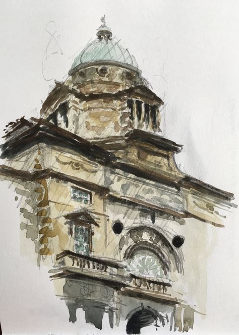 Edinburgh Sketch Drawings, Edinburgh Art, University Of Edinburgh, Edinburgh University, South Street, Building Painting, Cat Air, Drawing Inspo, Architecture Old