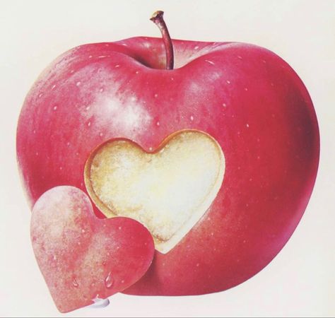 Aya Takano, Lizzie Hearts, Illustration Food, Airbrush Art, Crab Apple, Wow Art, Foto Ideas Instagram, Cute Bows, Red Apple