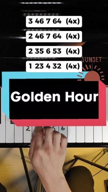 Piano Tutorial, December 26, Piano Music, Golden Hour, Follow For More, Piano, Music, On Instagram, Instagram