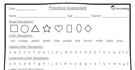 free_Preschool Assessment Form.pdf Preschool Assessment Forms Free Teachers, Preschool Assessment Form Free Printable, Assessment Checklist Preschool, Prek Assessment Binder, Prek Assessment, Kindergarten Checklist, Letter Assessment, Preschool Assessment Forms, Phonics Assessments