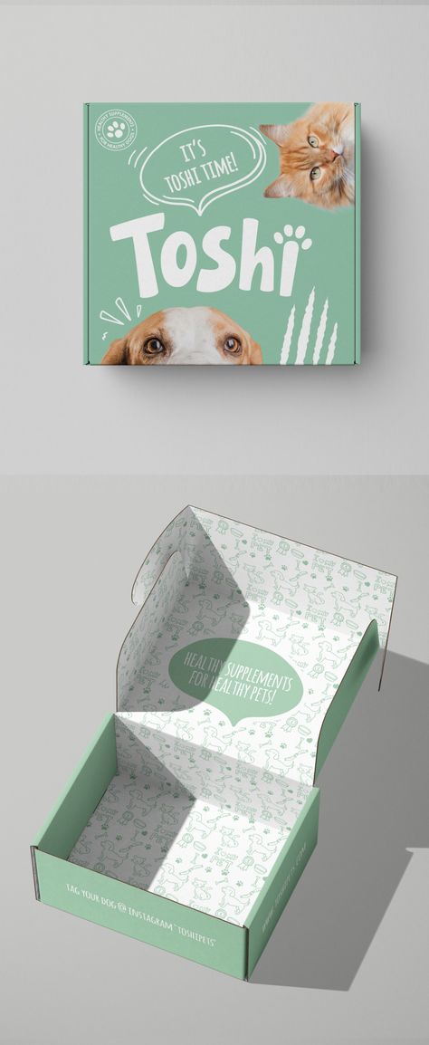 Pet Shop Packaging, Mailer Boxes Design, Mailer Card Design, Pet Packaging Design Boxes, Brand Box Packaging Design, Promo Box Design, Pet Box Packaging, Modern Packaging Design Boxes, Petfood Package Design