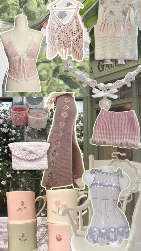 #coquette #matcha #aesthetic #softgirl #softaesthetic #Diy #crochet #outfitinspo #coquettefashion #vibes Coquette Crochet, Crochet Coquette, Matcha Aesthetic, Crochet Stitches Guide, Crochet Sweater Pattern Free, Crochet Design Pattern, Crochet Clothing And Accessories, Kawaii Crochet, Diy Crochet Projects