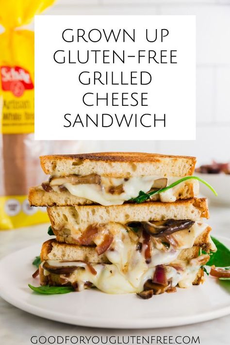 Gluten Free Grilled Cheese, Celiac Recipes, Grill Cheese Sandwich Recipes, Cheese Sandwich Recipes, Gluten Free Banana Bread, Best Gluten Free Recipes, Gluten Free Recipes For Dinner, Provolone Cheese, Gluten Free Dinner