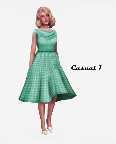 HISTORICAL CC FINDS 1950 Sims 4 Cc, Twee Sims 4 Cc, Sims 4 1950s Cc, Sims Royal, Old Lady Clothes, 1950 Outfits, Housewife Dress, Sims 4 Decades Challenge, Characters Outfits