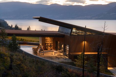 Gallery of Martin’s Lane Winery / Olson Kundig - 27 Winery Design, Wineries Architecture, Olson Kundig, Studios Architecture, Modern Architects, Outdoor Restaurant, Cottage Design, Family House, Architecture Firm