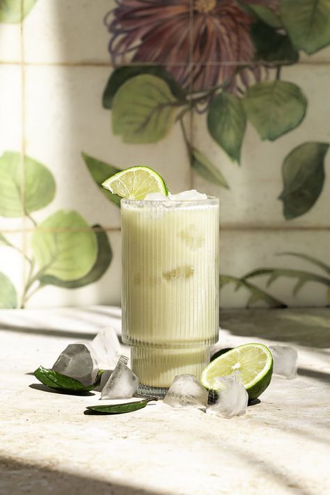 Creamy Coconut Milk Brazilian Lemonade (Limeade) - Healthy Little Vittles Brazilian Lemonade Aesthetic, Brazilian Lemonade Recipe, Vegan Sweetened Condensed Milk, Recipe With Coconut Milk, Glass Noodle Salad, Brazilian Lemonade, Citrus Zester, Frosted Lemonade, Coconut Milk Recipes