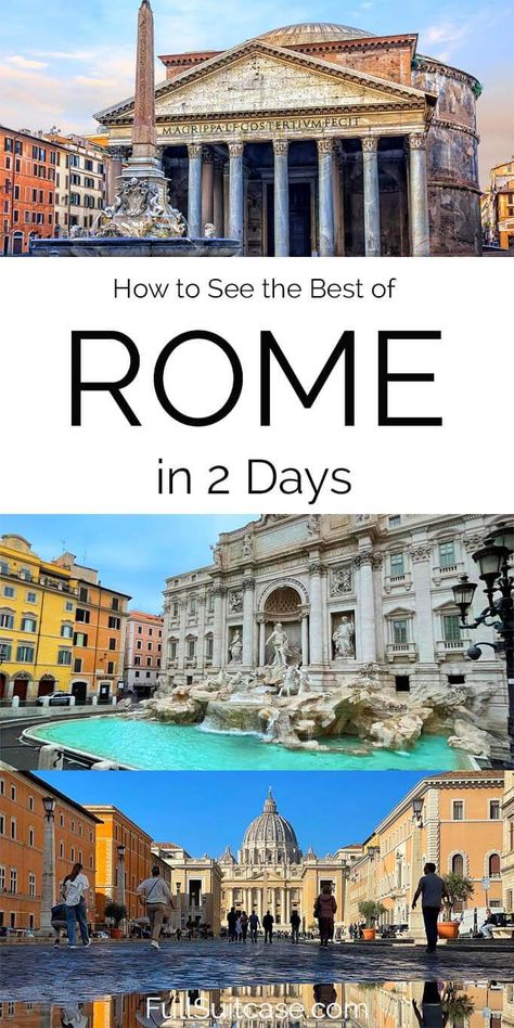 Rome In 2 Days, Rome In Two Days, One Week Rome Itinerary, Rome Itinerary 3 Days, Rome 3 Day Itinerary, Rome Three Day Itinerary, Rome Walking Tour Map, 2 Days In Rome, Rome Map