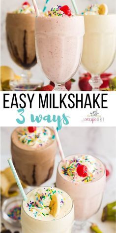 Homemade Chocolate Milkshake Recipe Easy, Milk Shake Recipes Easy, Summer Treats Recipes, How To Make A Homemade Milkshake, Shake Ideas Desserts, Milk Shake Bar Ideas, Ice Cream Shakes Milkshakes Recipes, Homemade Milk Shake, Ice Cream Snacks Ideas