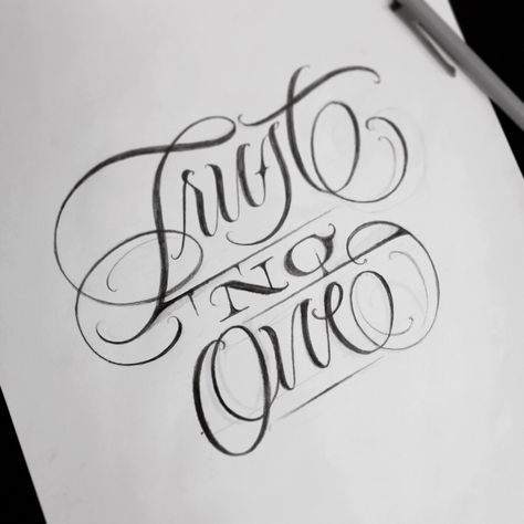 Trust No One Tattoo, Traditional Chicano Tattoos, Art Chicano, Chicanas Tattoo, Tattoo Fonts Alphabet, One Tattoo, Tattoo Fonts Cursive, Lettering Styles Alphabet, Tattoo Lettering Design