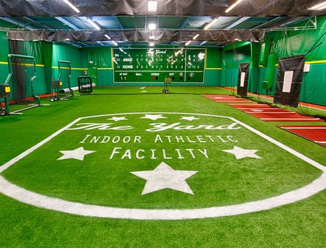 The Yard Feature Indoor Softball Facility, Indoor Training Facility, Indoor Sports Complex Design, Indoor Baseball Facility, Indoor Sports Facility, Baseball Facility, Sport Facility, Architecture Analysis, Indoor Backyard