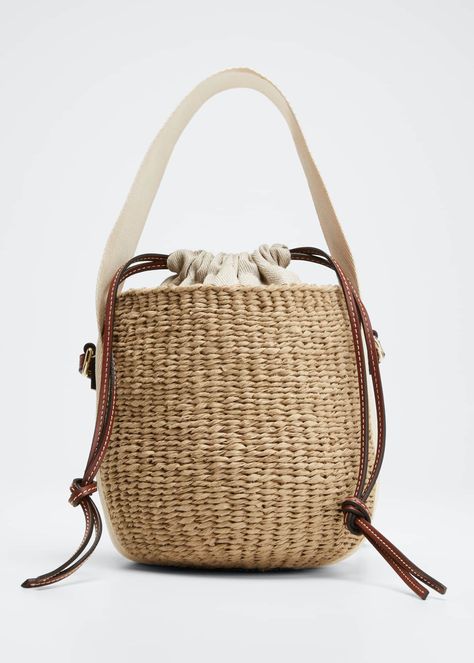 Bag Styles, Small Buckets, Bucket Handbags, Small Basket, Basket Bag, Chloe Bag, Stylish Bag, Branded Bags, Bergdorf Goodman